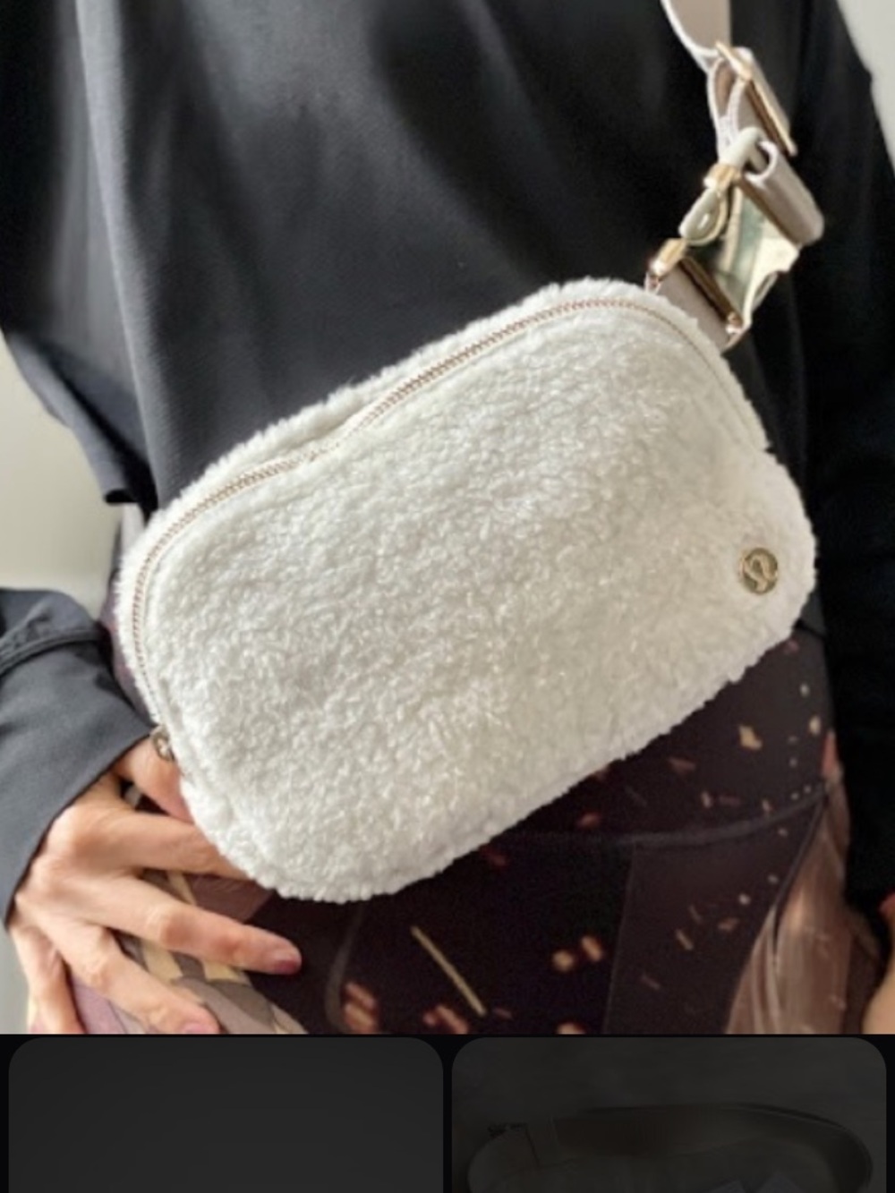 Lululemon Everywhere Belt Bag in Ivory Fleece